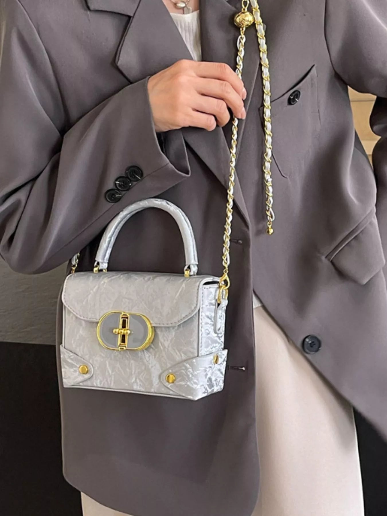 Top Handle Crossbody Bag