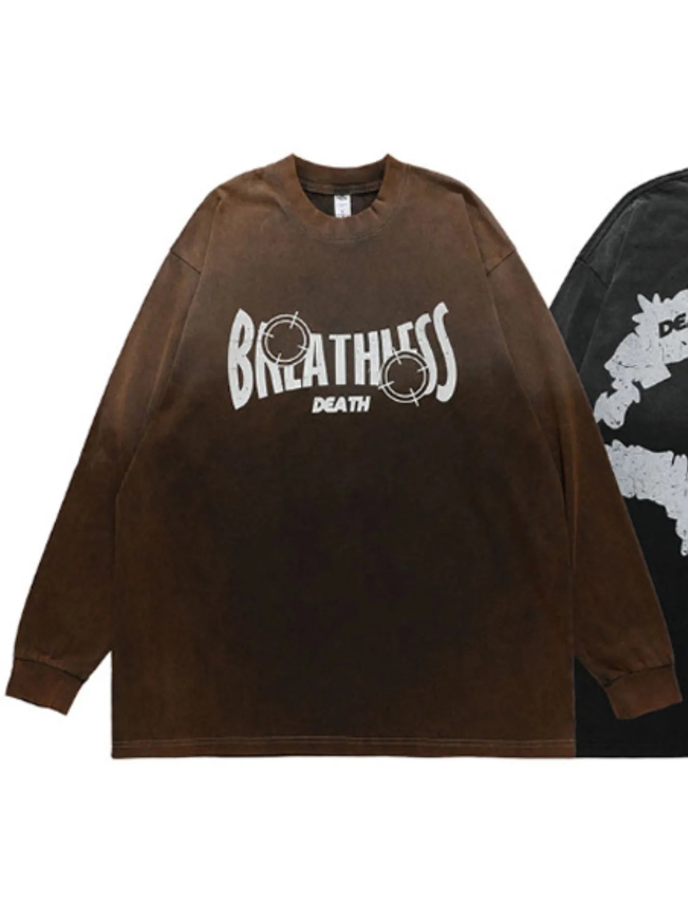 Men's Oversized Long Sleeve Graphic T-Shirt