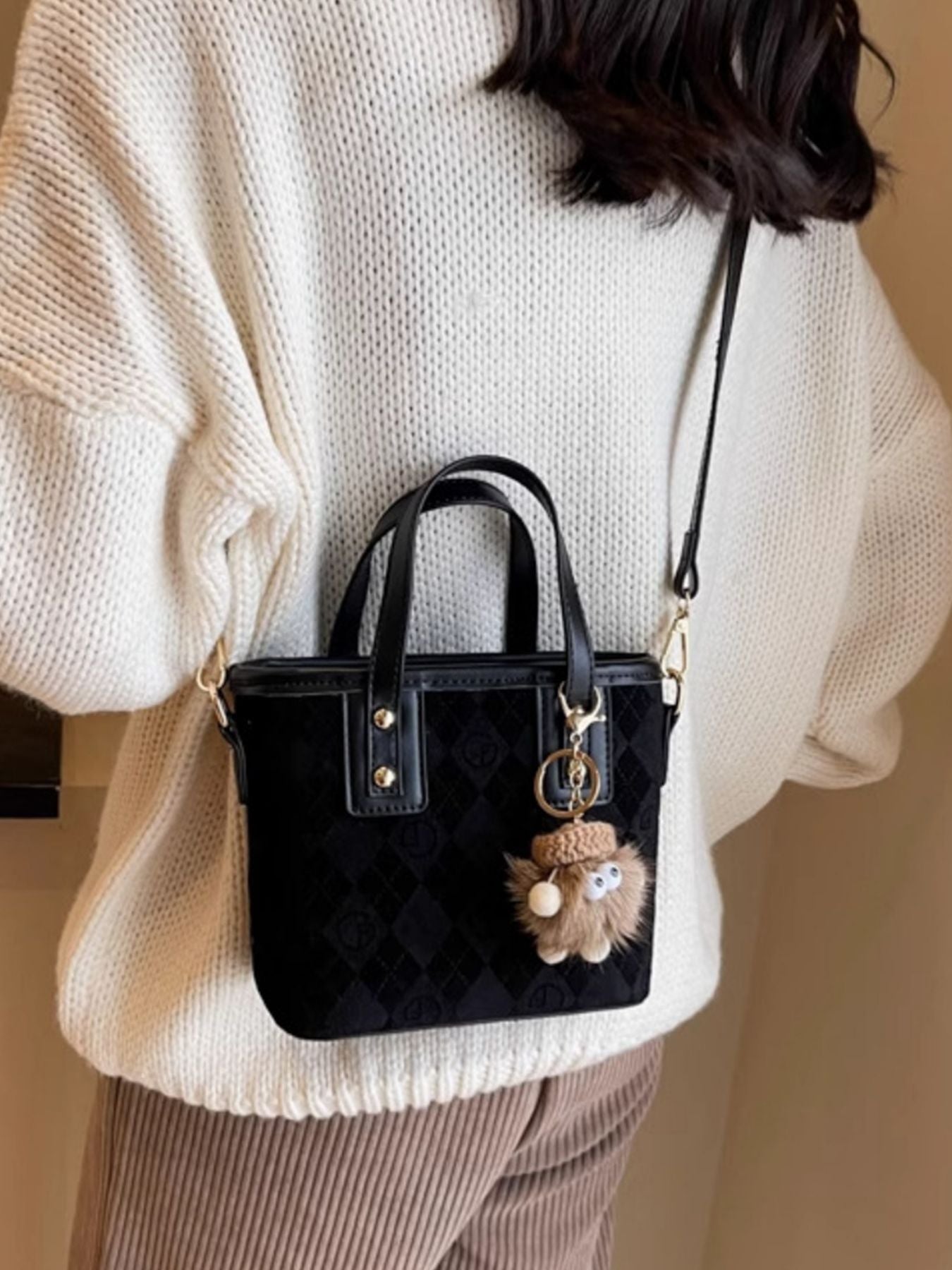 Top Handle Crossbody Bag