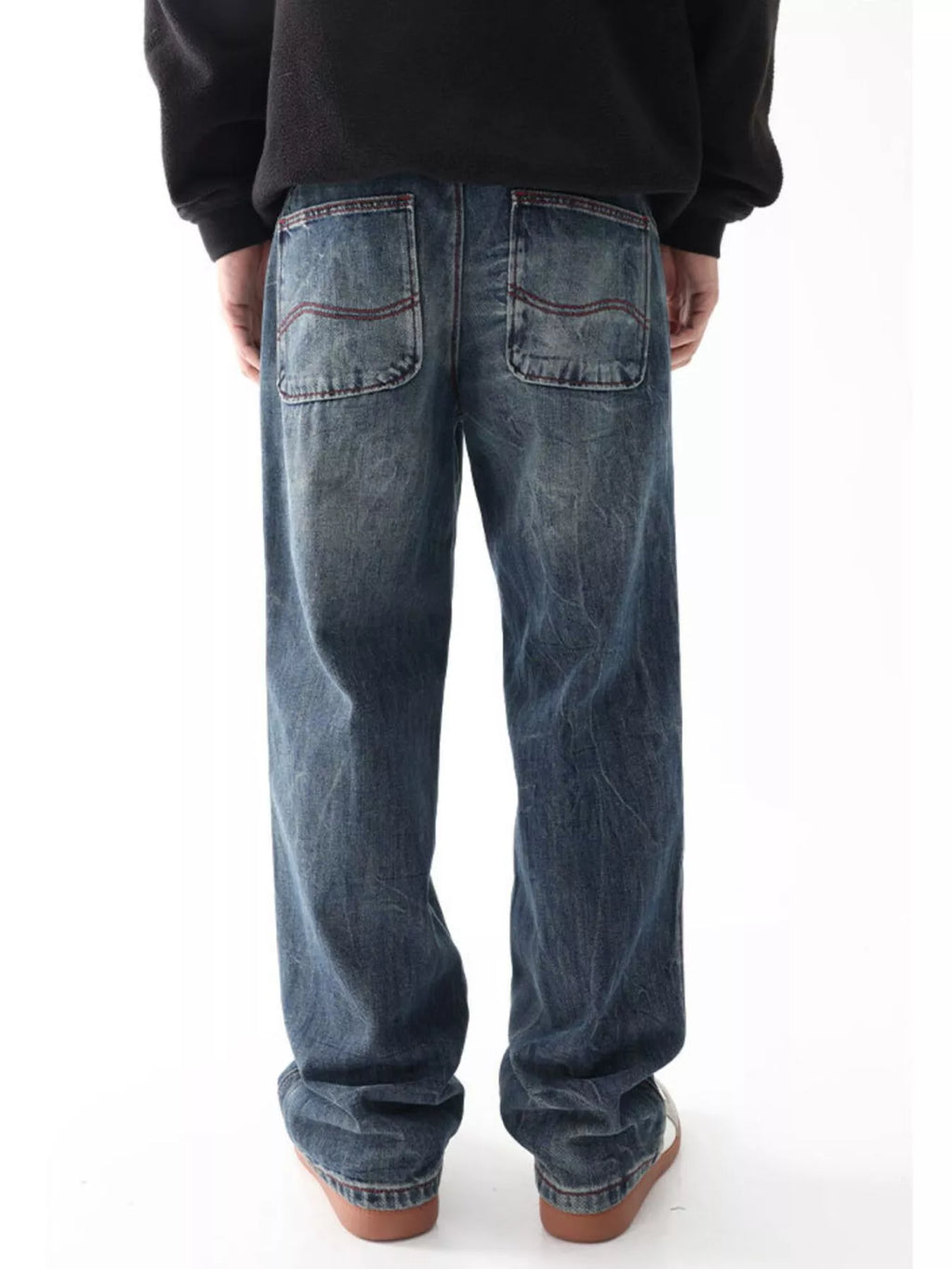 Men's Vintage Wash Loose Fit Jeans