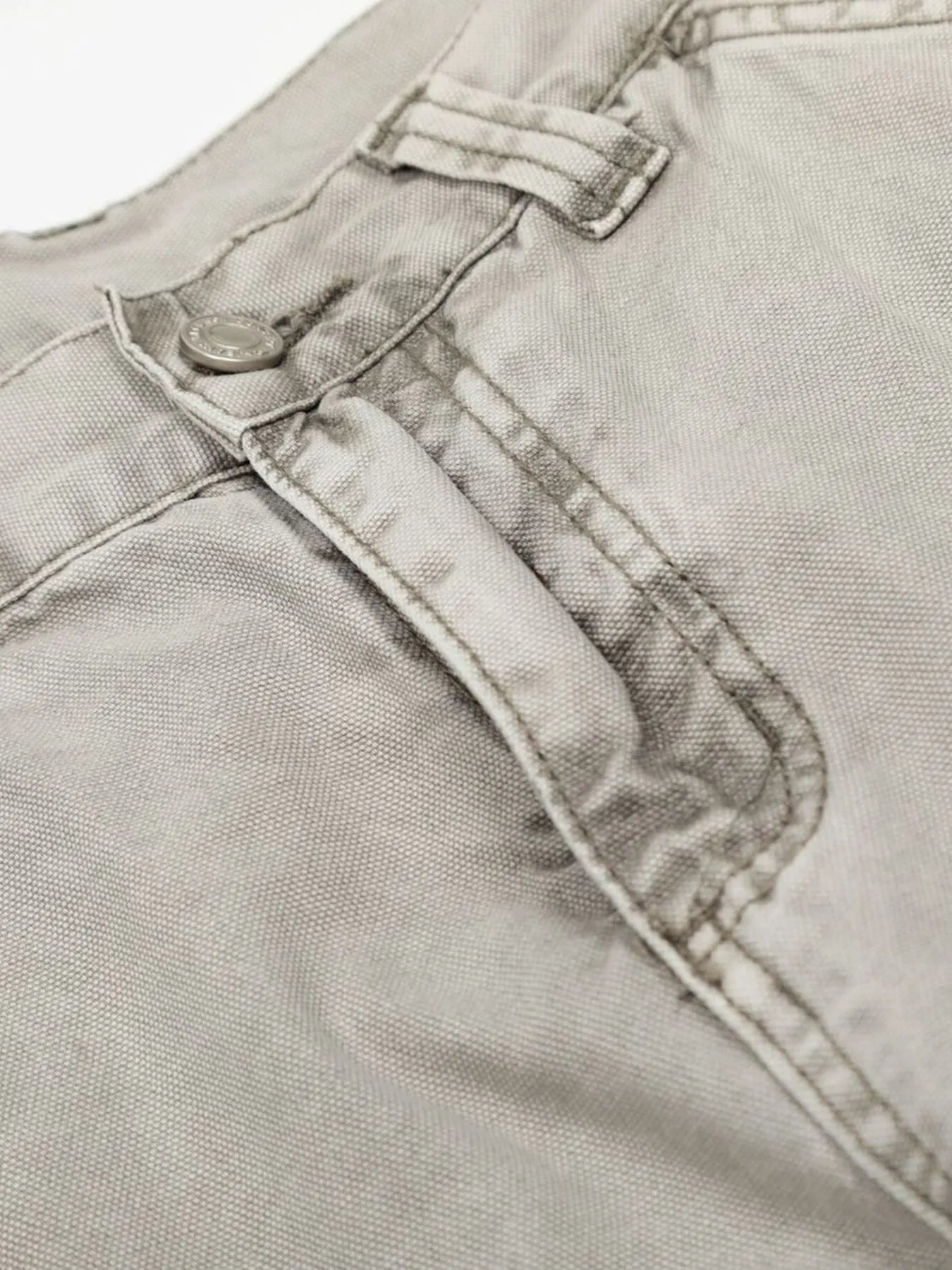 Men's Washed Wide Leg Cargo Jeans with Multiple Pockets