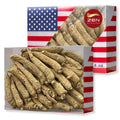 2 Boxes of Hand Selected American Ginseng Root-Small Tail (4oz/Box) 西洋参/花旗参 Panax Ginseng. Boosts Body Immunity Energy & Stamina for Man & Women (8 Oz.)