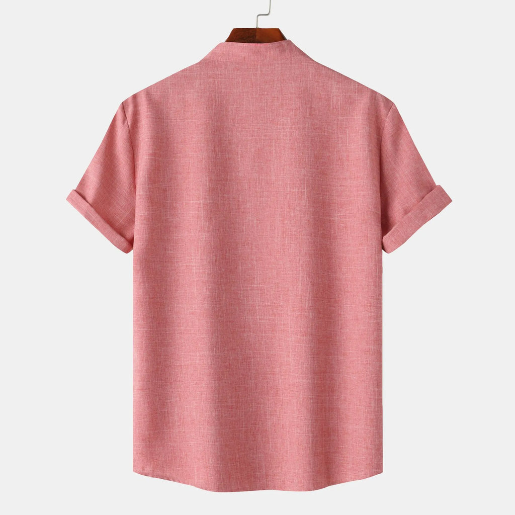 Men's Casual Roll-Up Sleeves Blouse