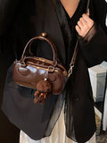 Vintage Style Crossbody Bag with Charm
