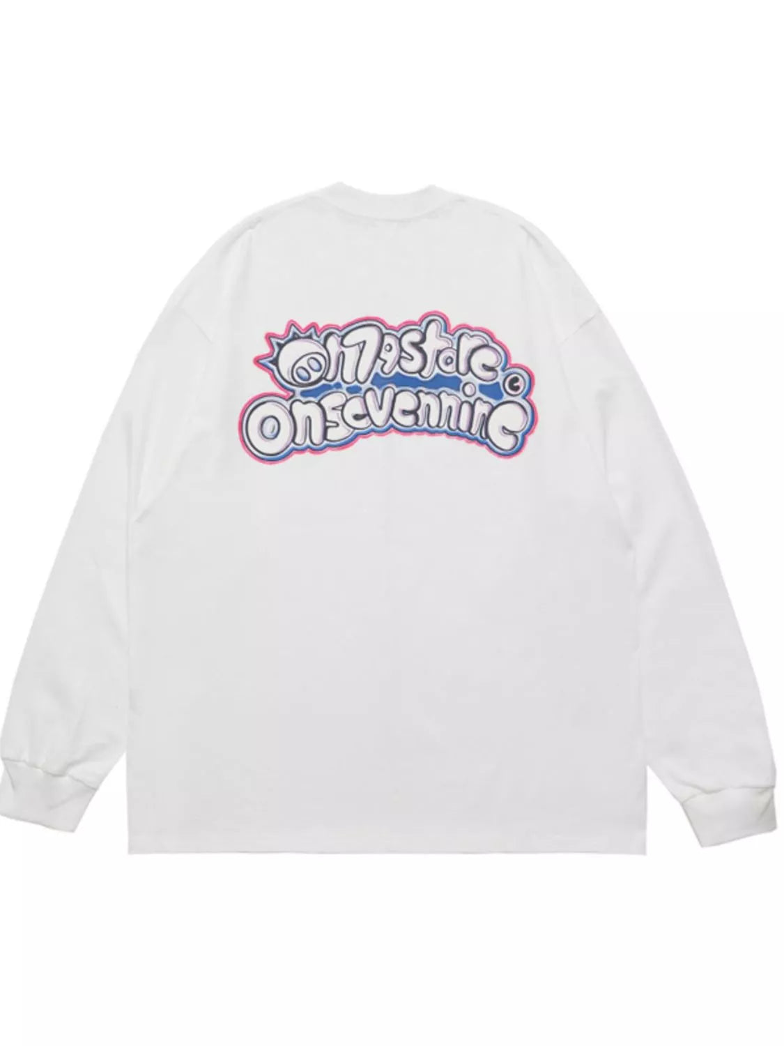 Men's Letter Round Neck Long Sleeve Sweatshirt