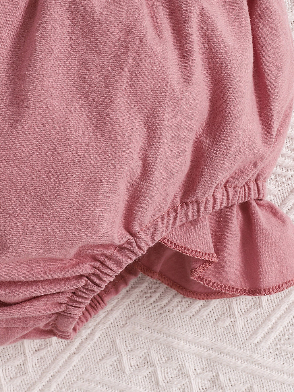 Children's Ruffle Trim Button Front Top and Shorts Set