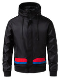 Men's Zip Up Hooded Windproof Jacket