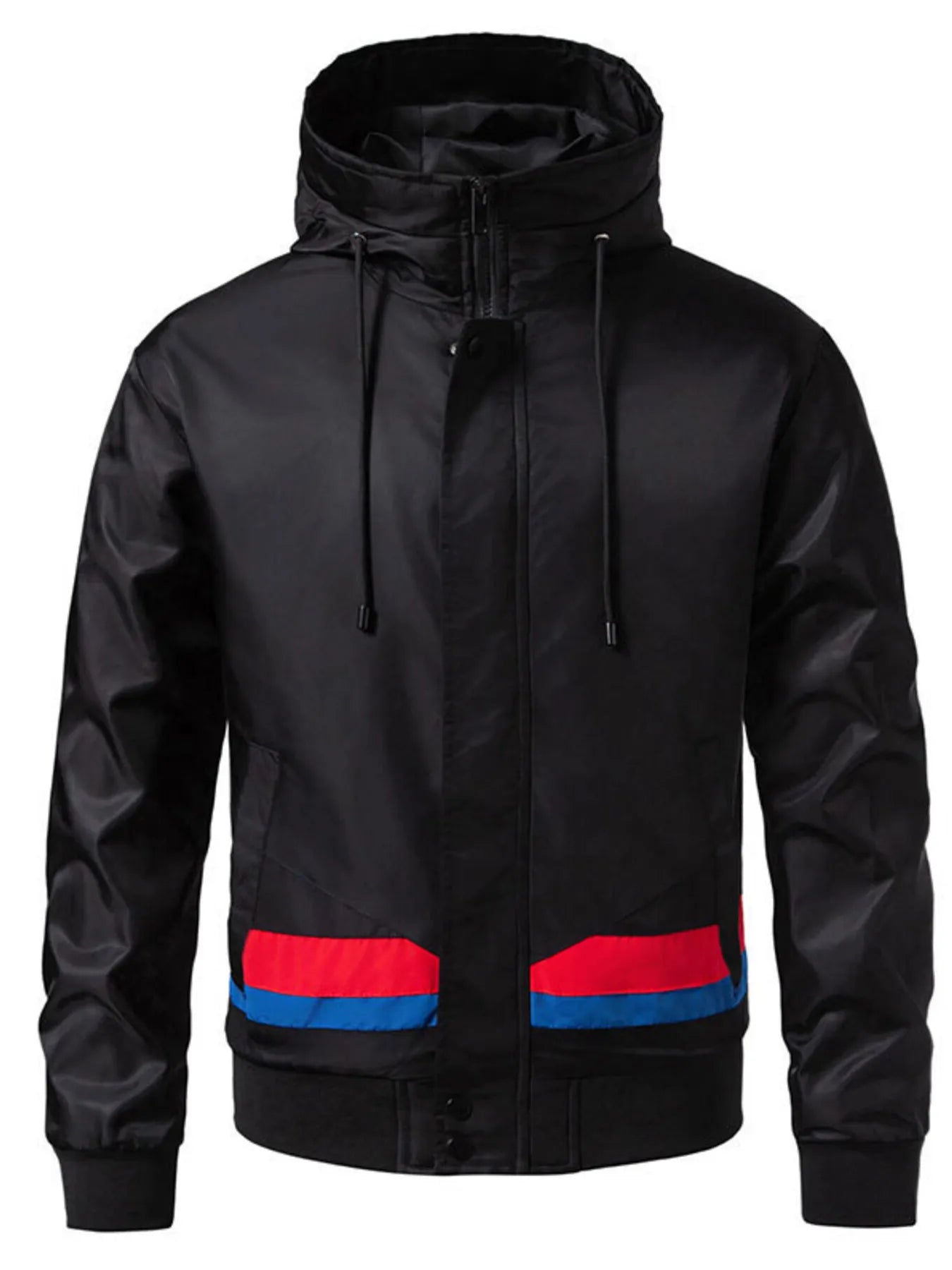 Men's Zip Up Hooded Windproof Jacket