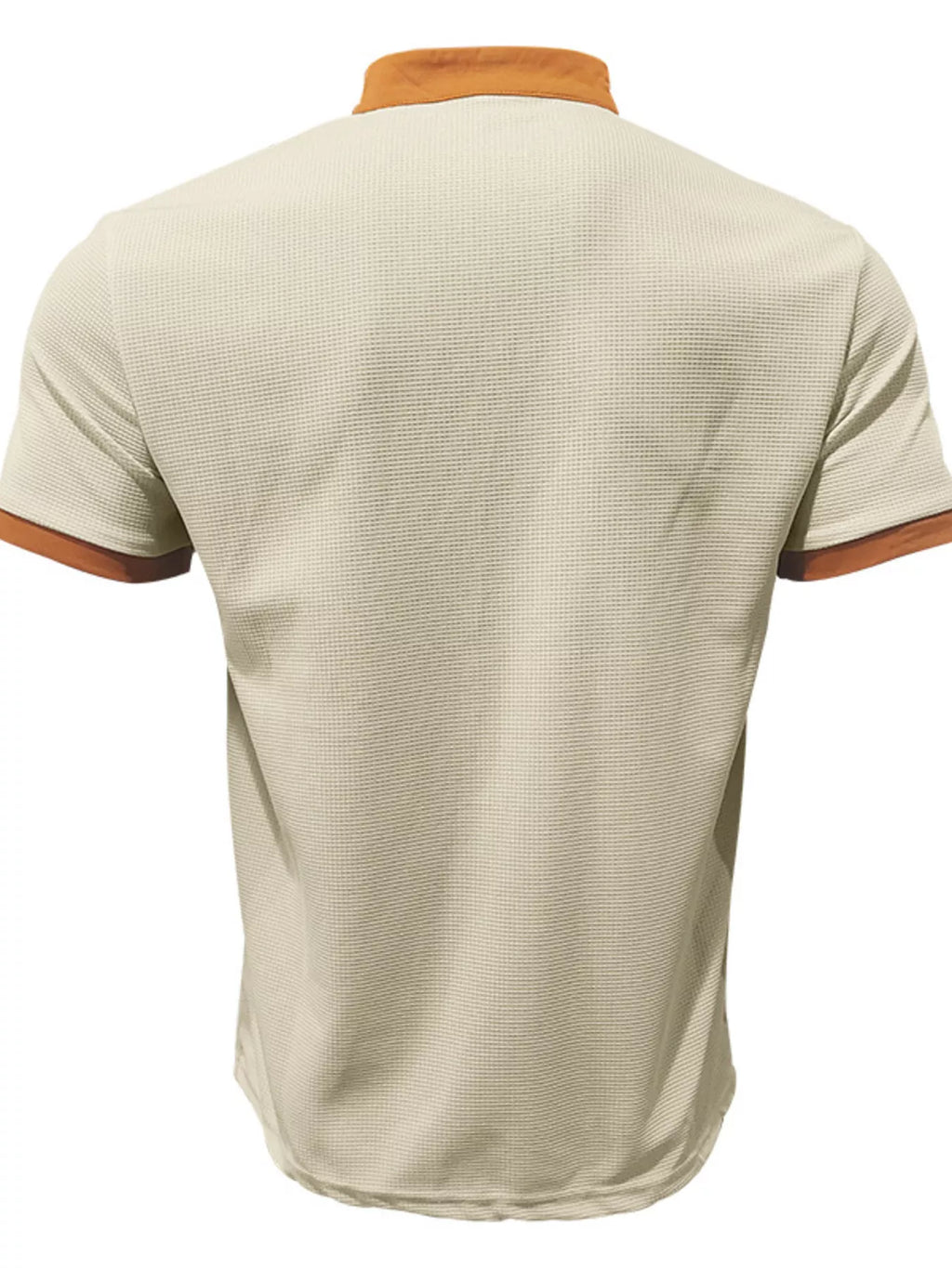 Men's Full Size Lace-Up Neckline Short Sleeve T-Shirt Plus Size