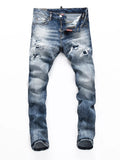 Men's Distressed Slim Fit Jeans
