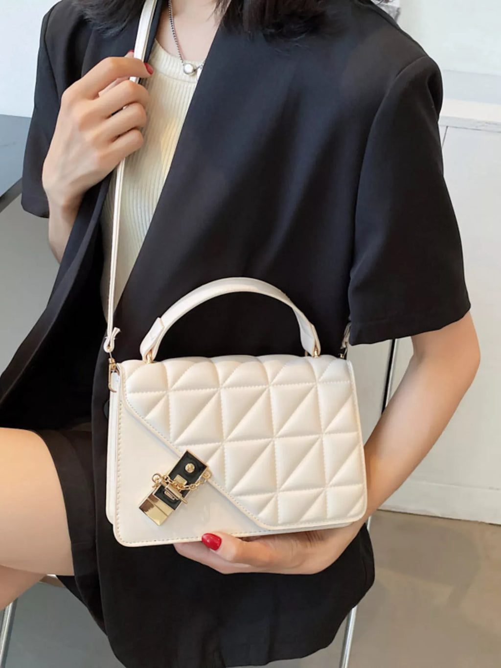 Quilted Flap Crossbody Bag