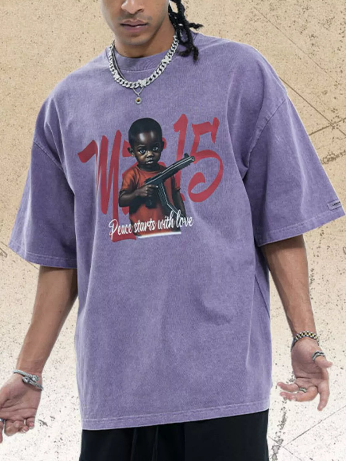 Men's Graphic Round Neck Half Sleeve T-Shirt