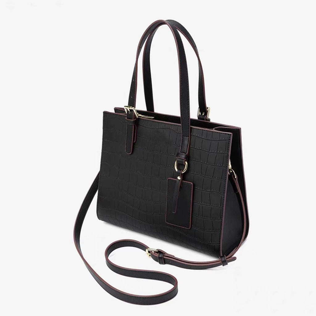 Crocodile Pattern Crossbody Bag