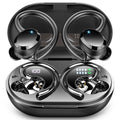 Hupoaf Wireless Earbud Bluetooth Bluetooth Headphones LED Display IPX7 Waterproof in-Ear