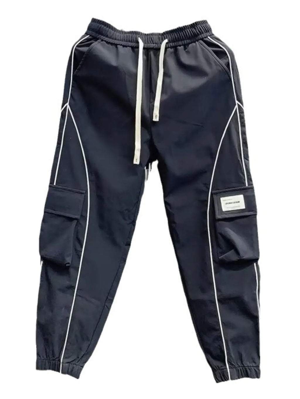 Men's Plus Size Stripe Cargo Joggers