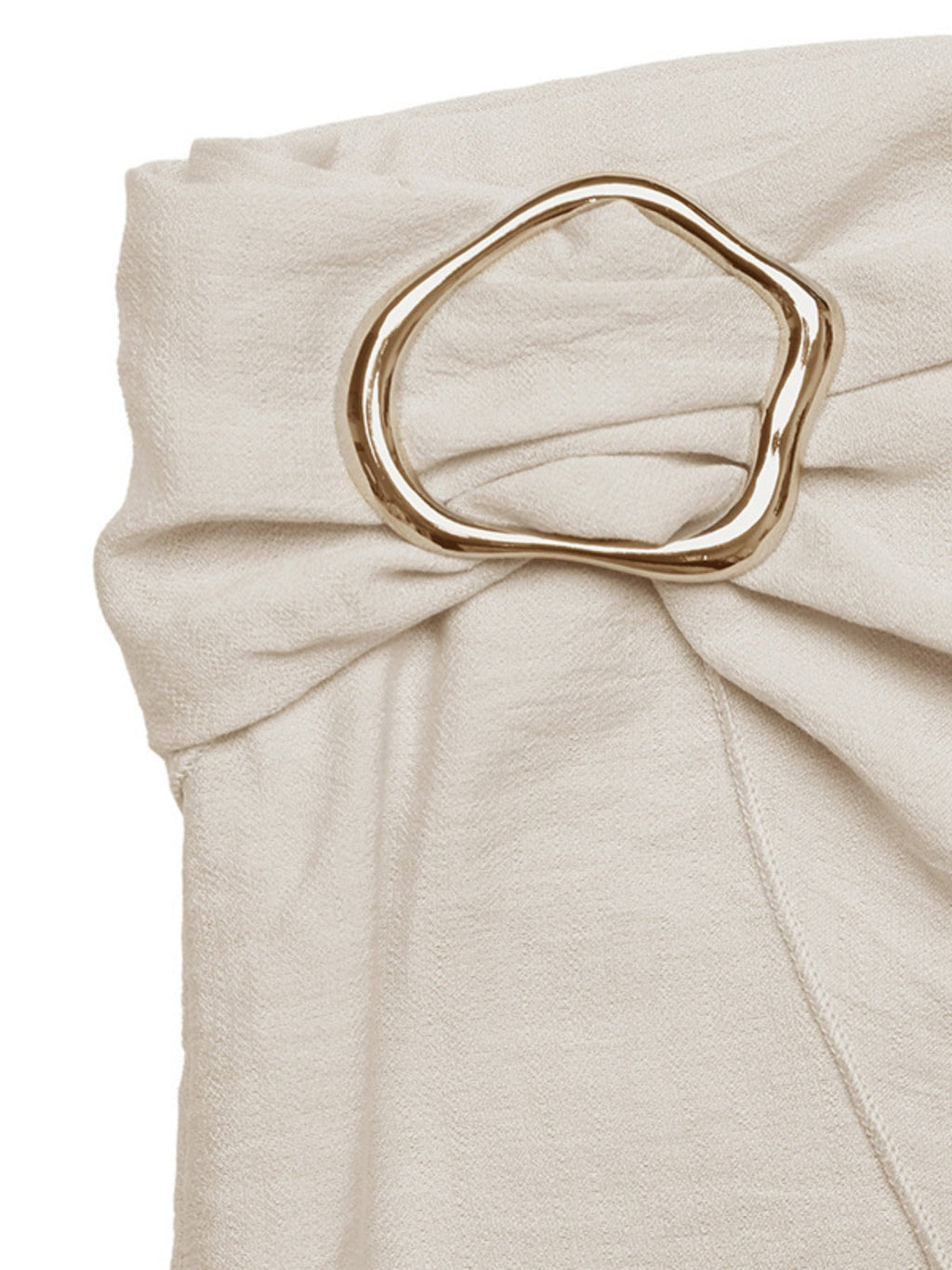 Knotted Buckle Mini Skirt