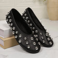 Studded Leather Slip-Ons