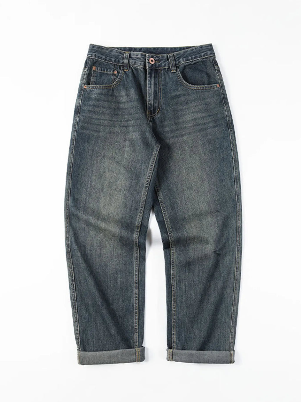 Men's Vintage Wash Loose Fit Jeans