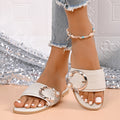 Buckle Decor Open Toe Sandals