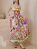 Printed Square Neck Cami Dress