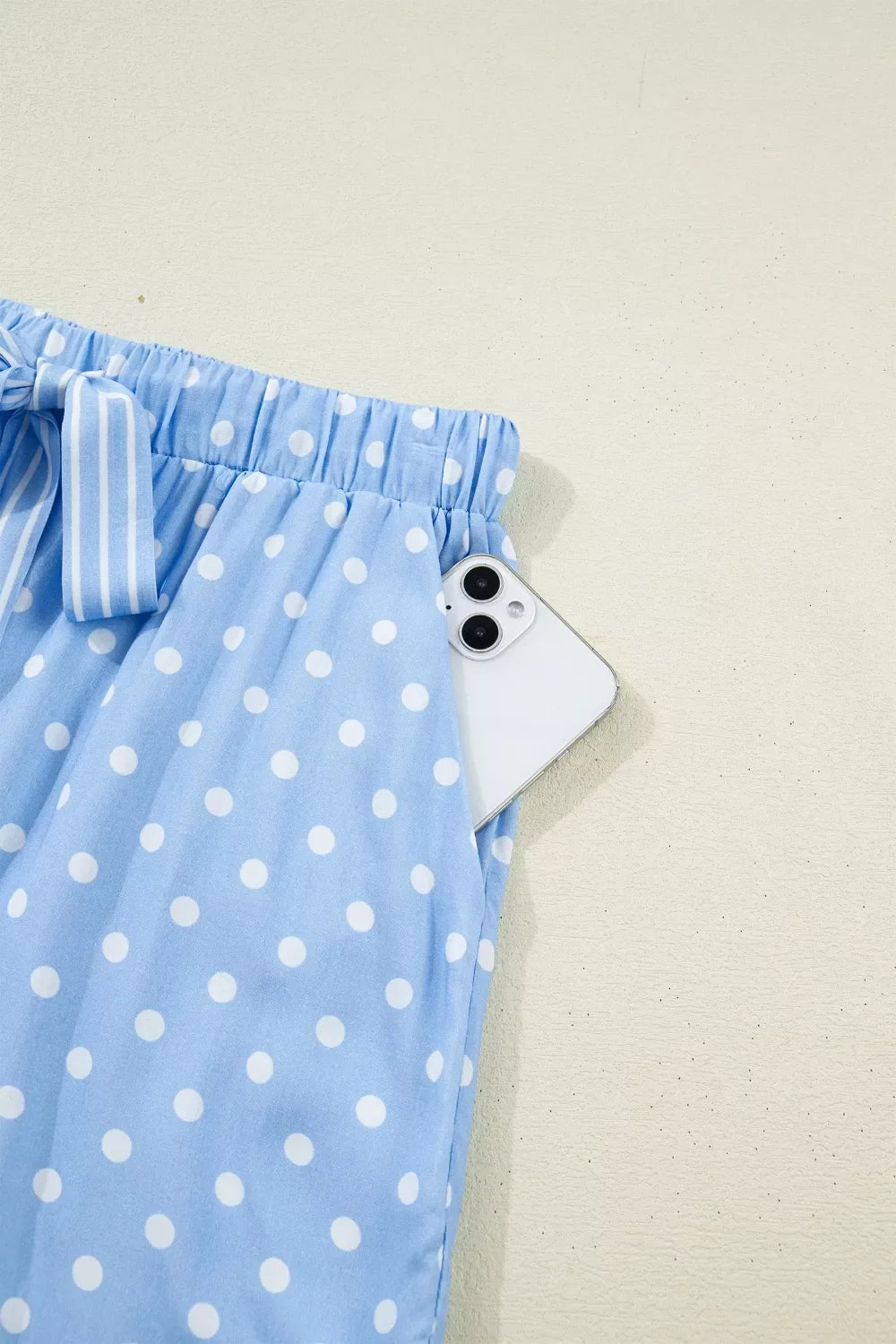 Dotted Print Soft Short Pajama Set