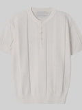Men's Plus Size Button Detail Short Sleeve Top