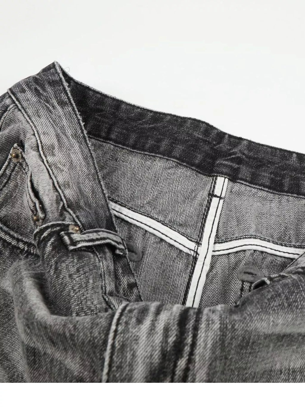 Men's Full Size Vintage Wash Wide Leg Jeans Plus Size