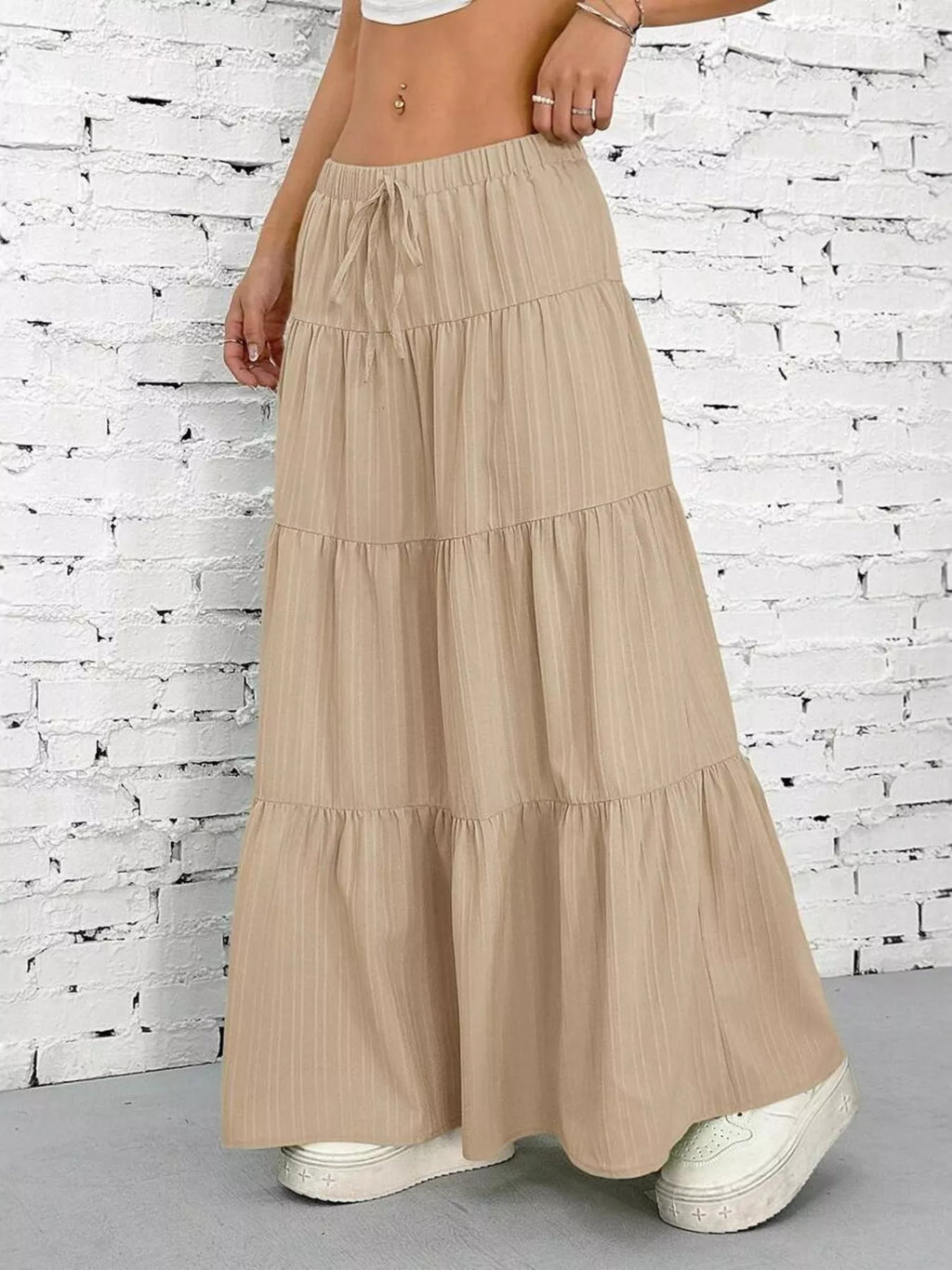 Flowy Tiered Maxi Skirt