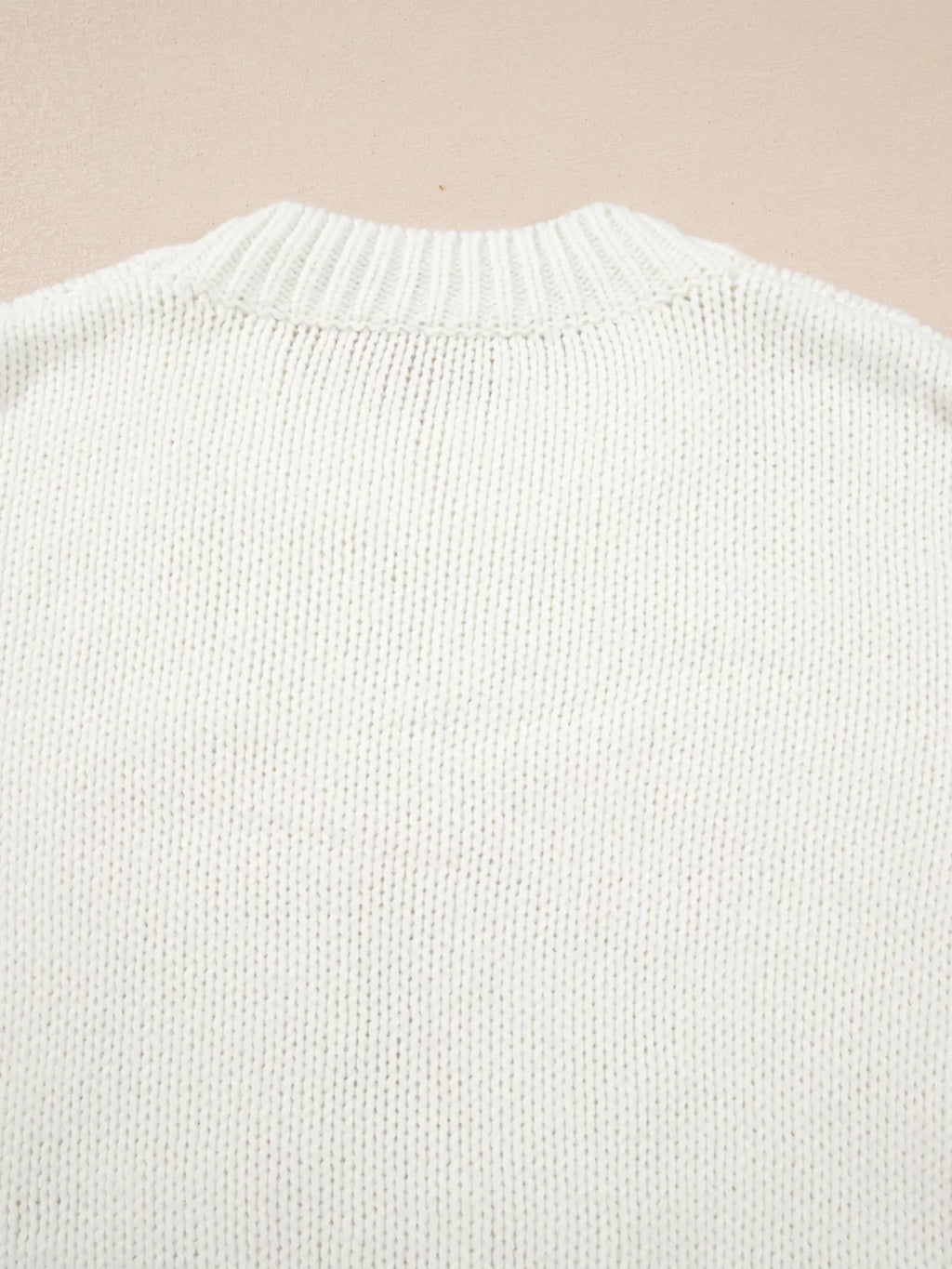 Embroidered Bow Boots Graphic Drop Shoulder Sweater