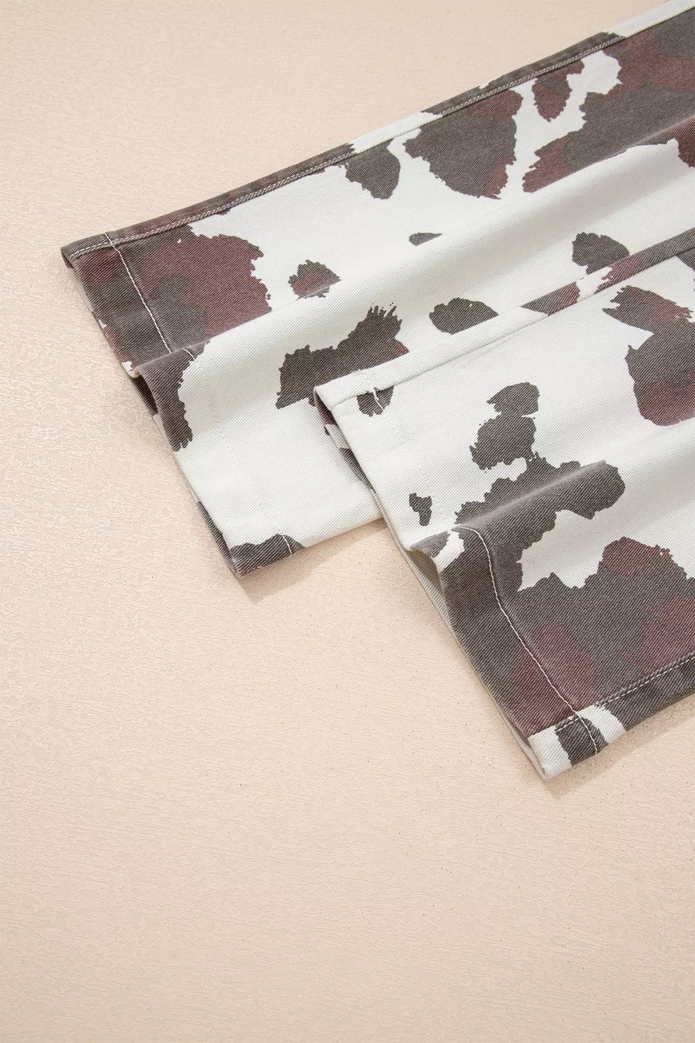 Cow Spots Printed Multi Pocketed Jeans