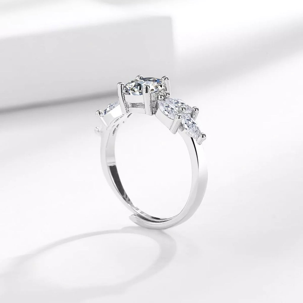 1 Carat 925 Sterling Silver Moissanite Ring