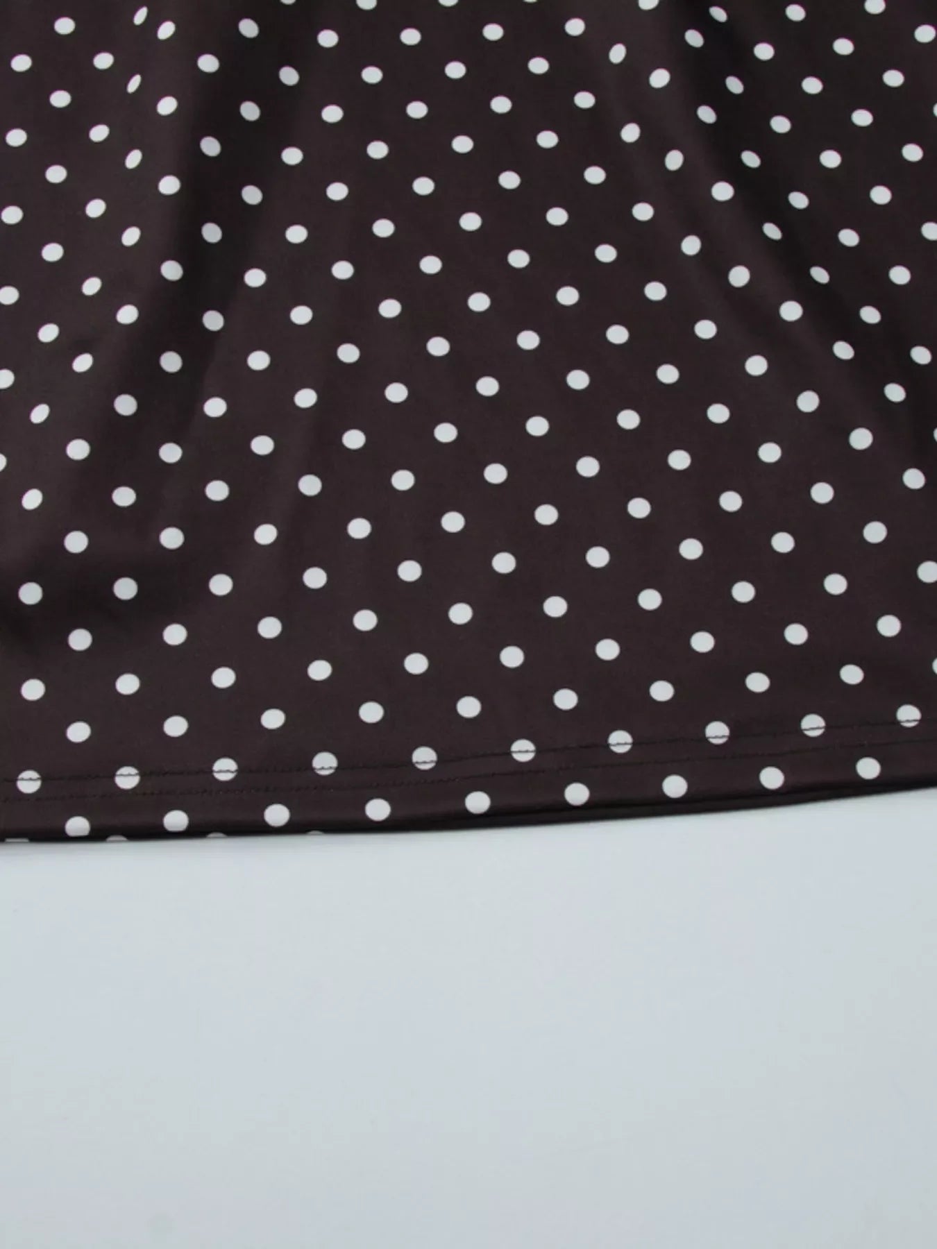 Polka Dot Cut-Out Front Mini Dress