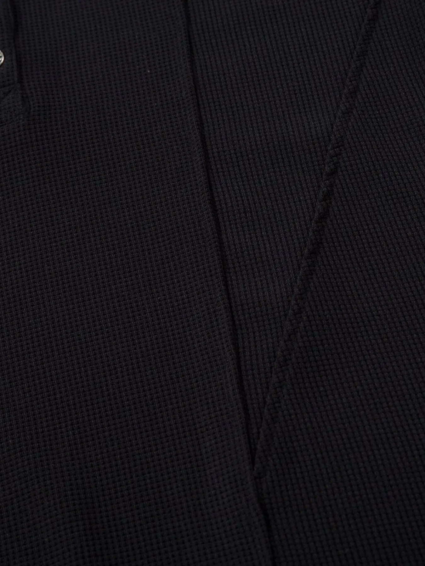 Men's Henley Structured Waffle-Knit T-Shirt