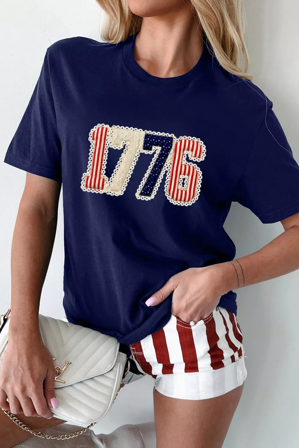 Patriotic 1776 Round Neck T-Shirt