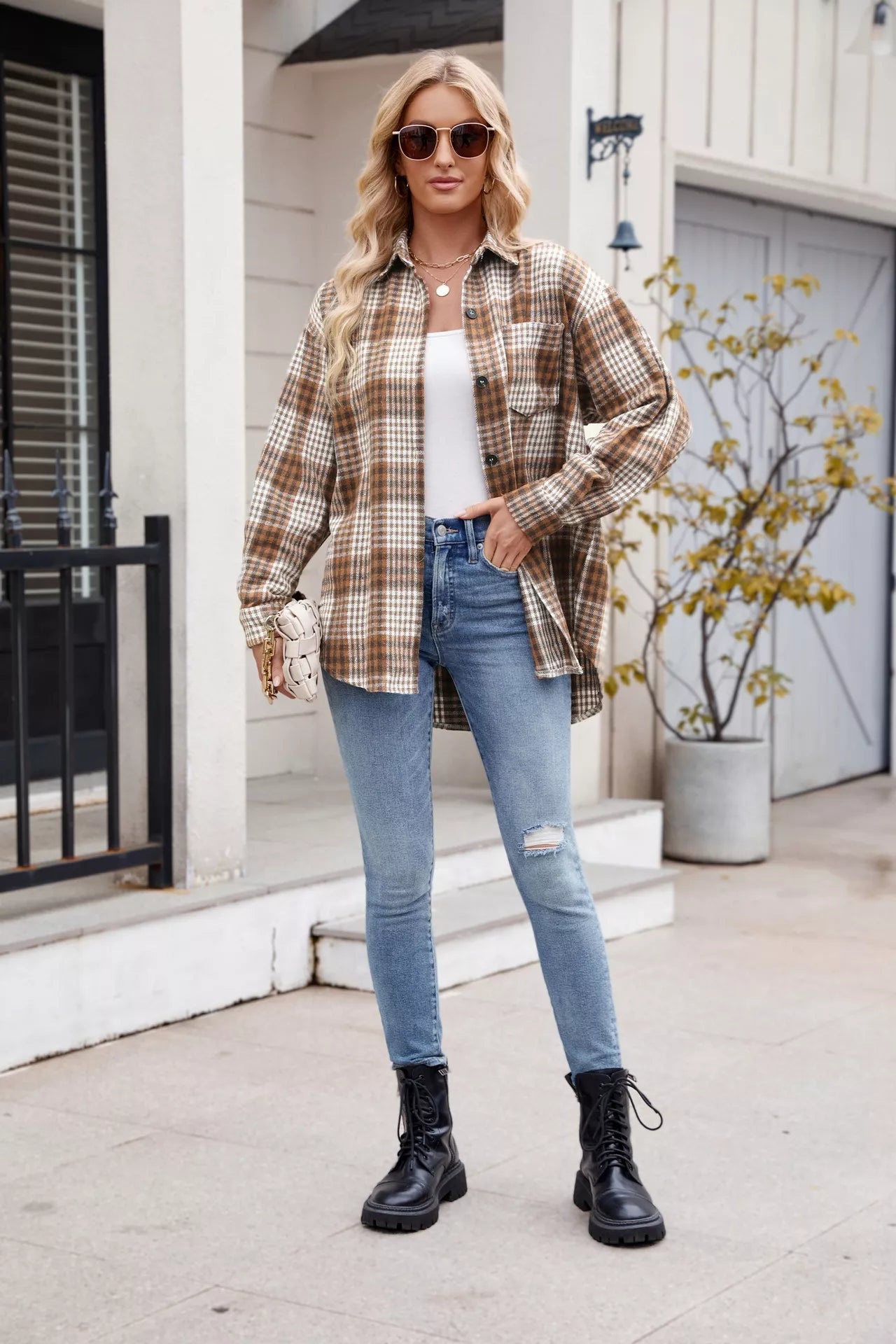 Casual Plaid Long Sleeve Shirt
