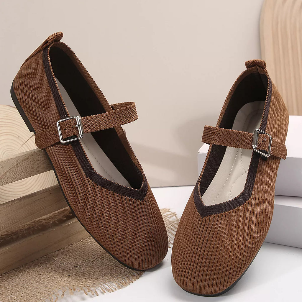 Round Toe Mesh Slip-Ons