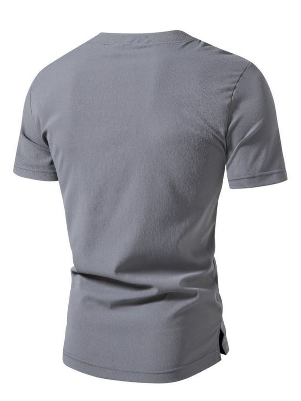 Men's Plus Size Casual Button Henley T-Shirt