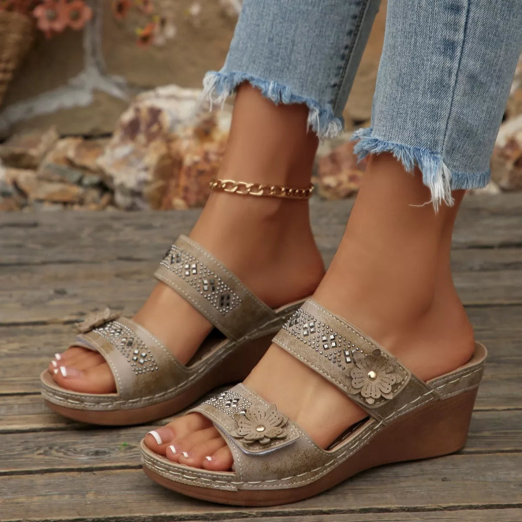 Open Toe Wedge Sandals