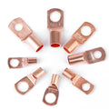 60-Piece: Battery Bare Copper Ring Lug Terminals
