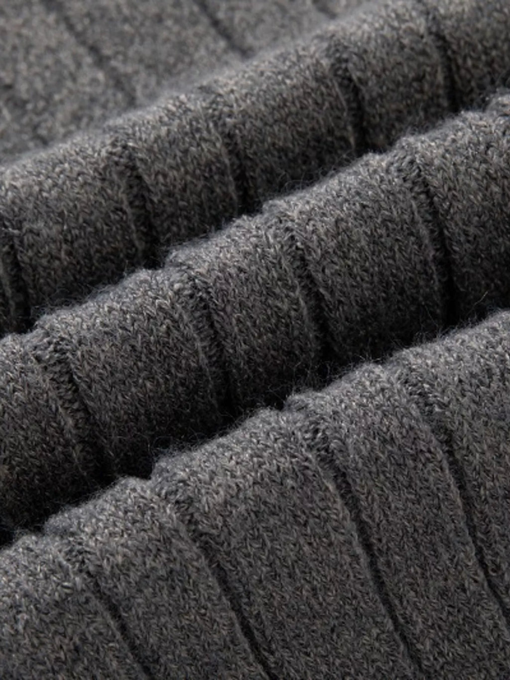 Men's Full Size Cable Knit Half-Zip Sweater Plus Size