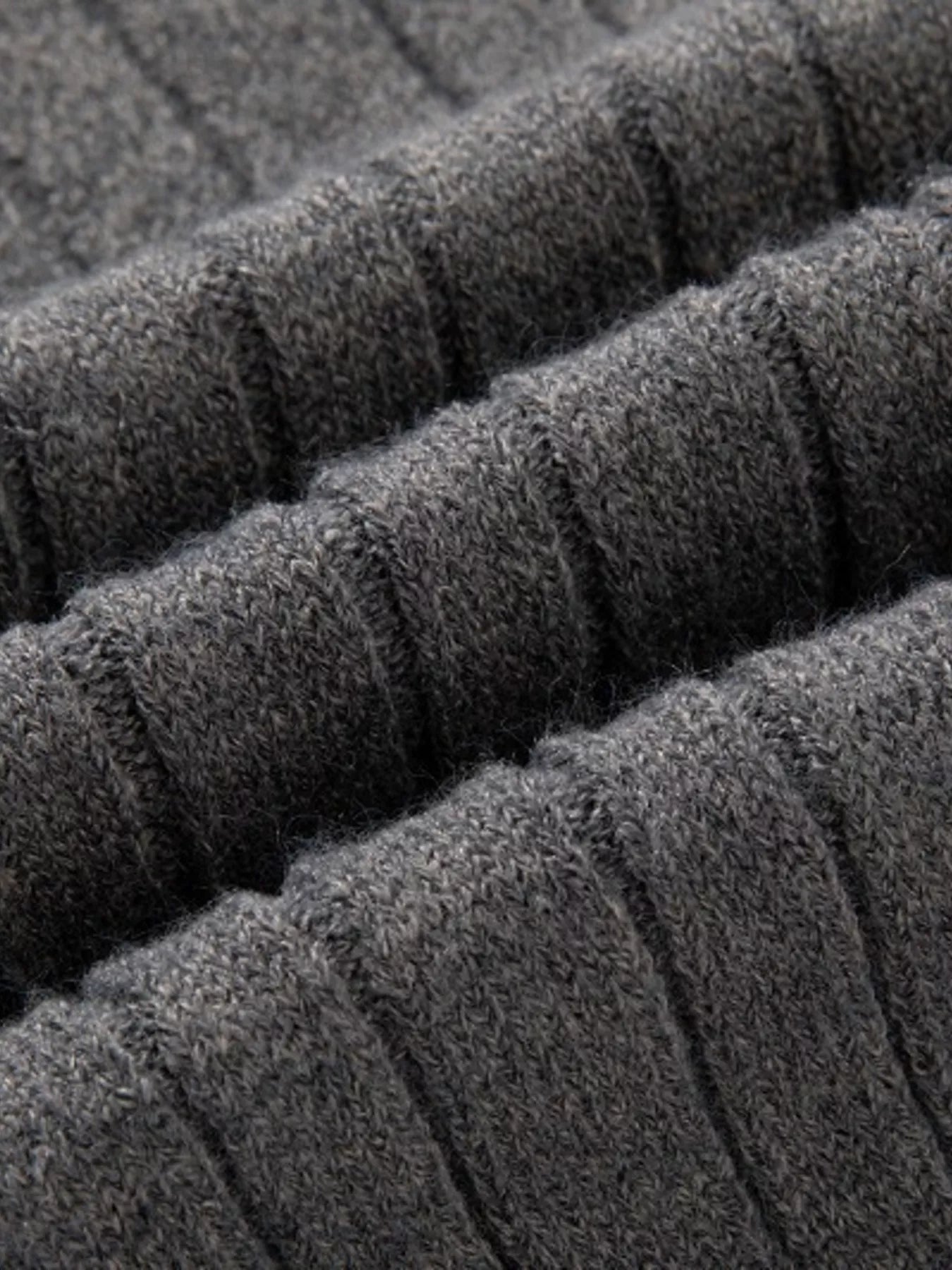 Men's Full Size Cable Knit Half-Zip Sweater Plus Size