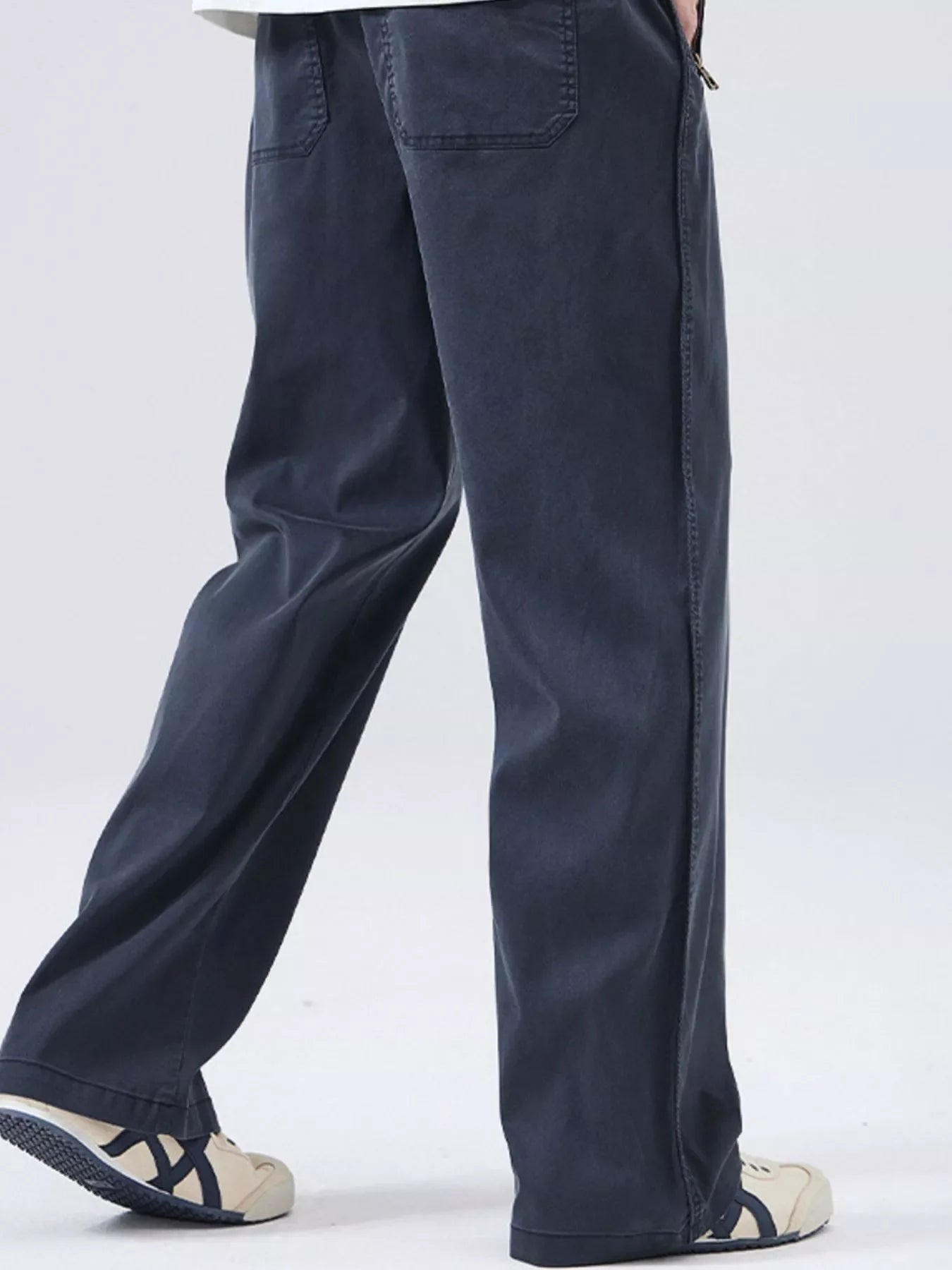 Men's Full Size Drawstring Wide Leg Pants Plus Size