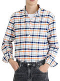 Men's Full Size Plaid Long Sleeve Shirt Plus Size