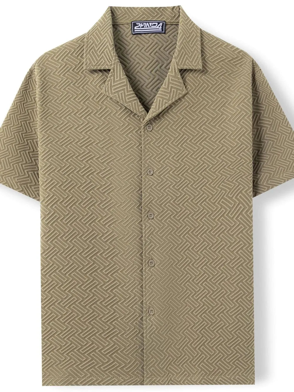 Men's Plus Size Button Down Short Sleeve Shirt