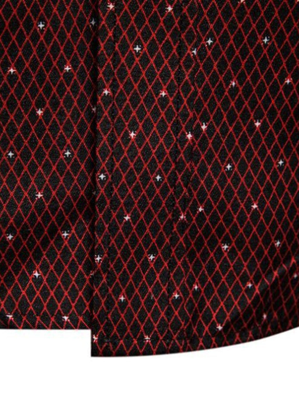 Men's Slim Fit Short Sleeve Dotted Shirt