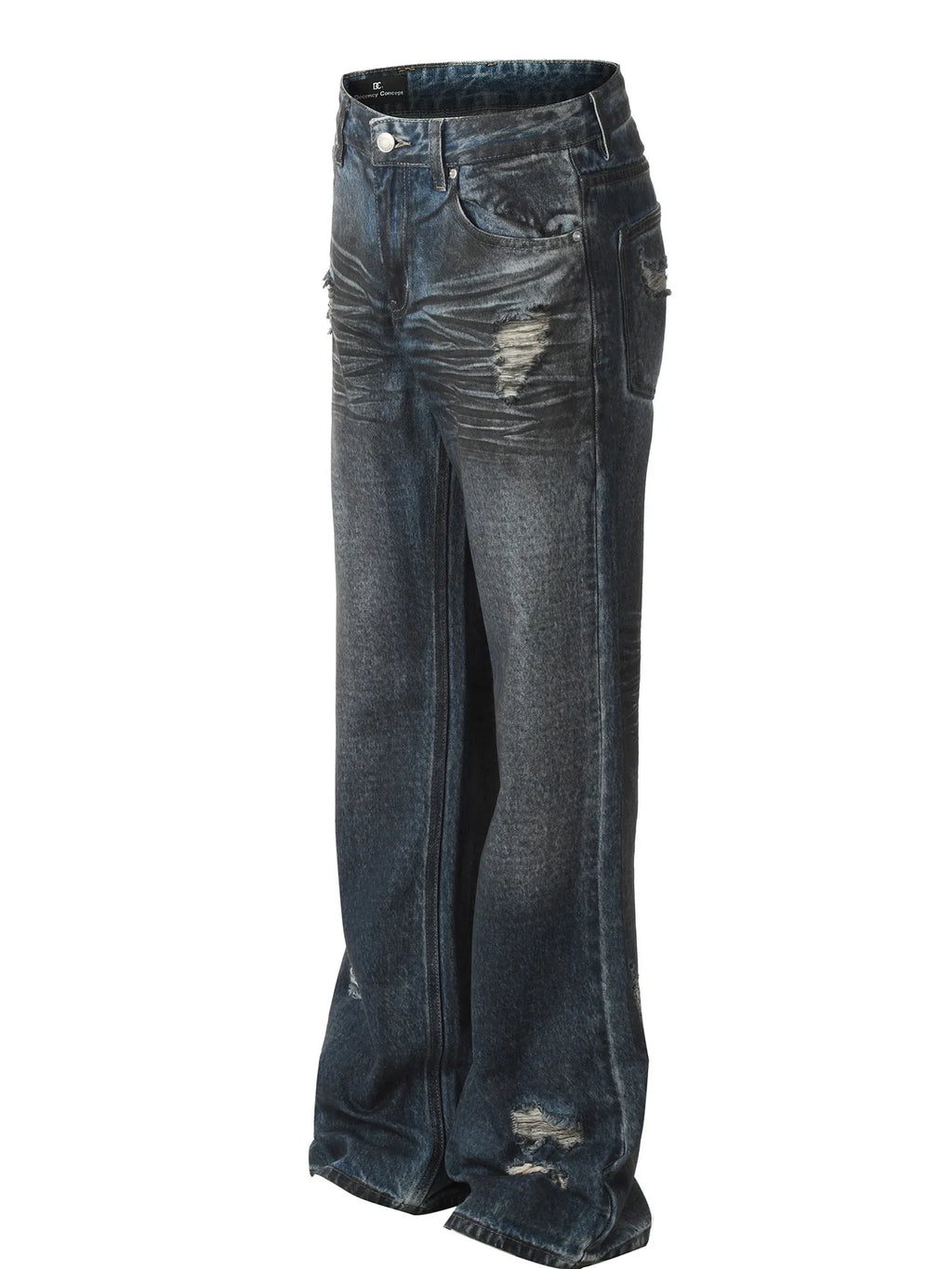 Men's Distressed Loose Fit Vintage Jeans