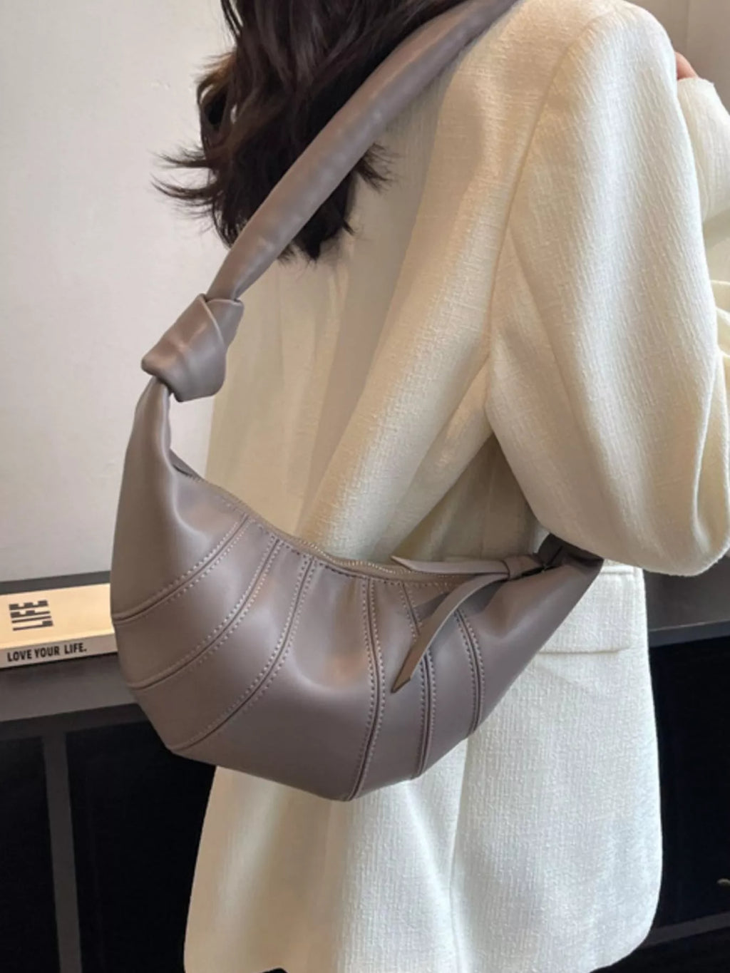 Stylish Crescent Hobo Crossbody Bag