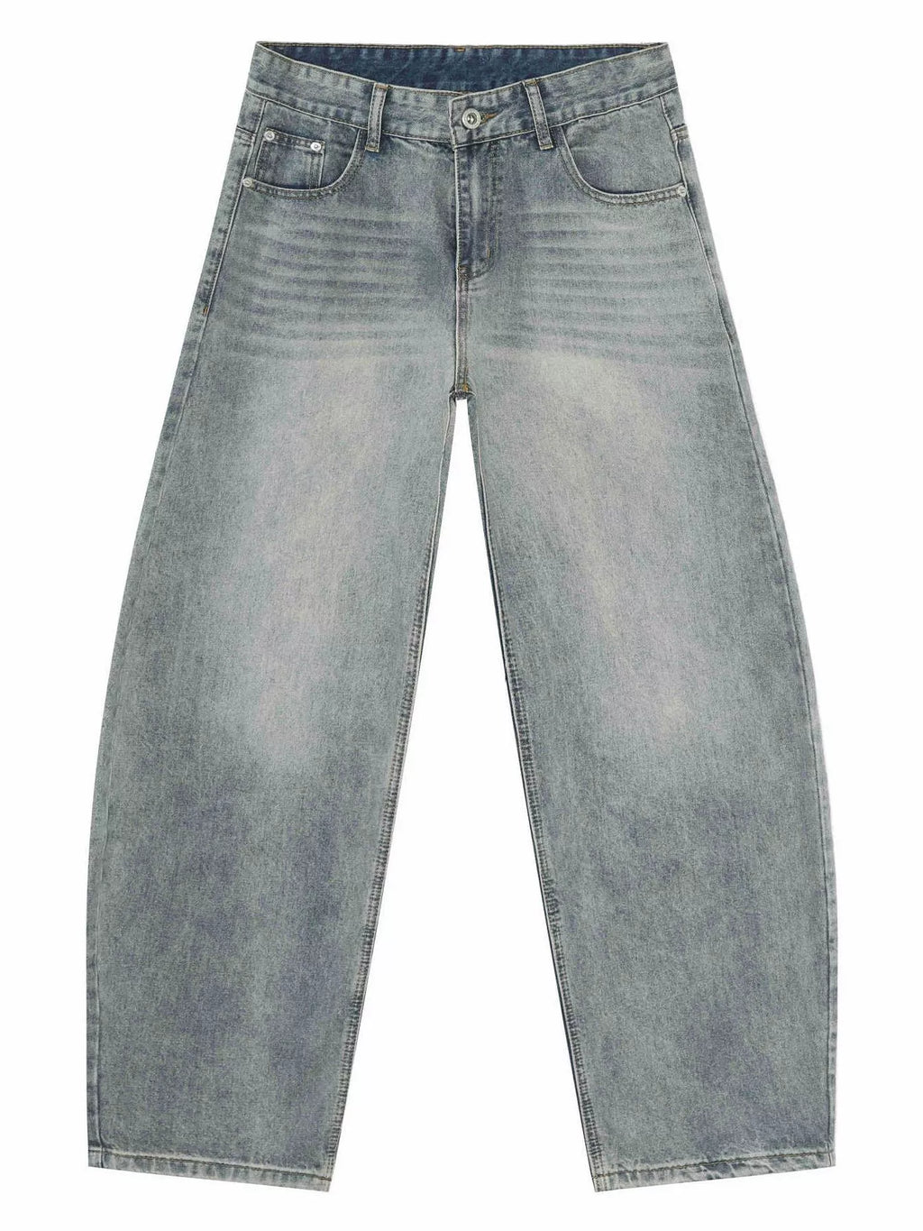 Men's Wash Wide Leg Jeans