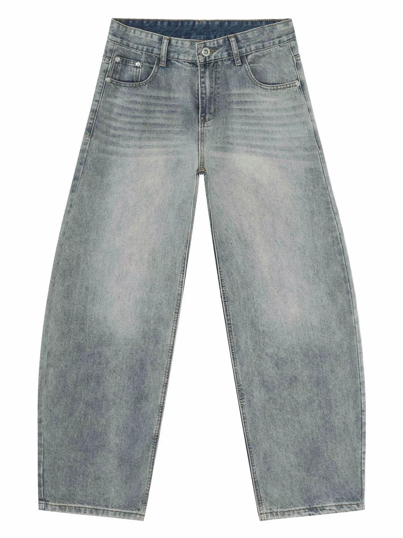 Men's Wash Wide Leg Jeans