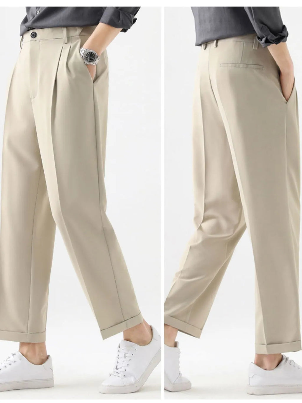 Men's Plus Size Basic style Solid Pants